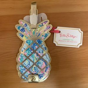 NWT Lilly Pulitzer Pineapple Luggage Tag Mermaids Cove